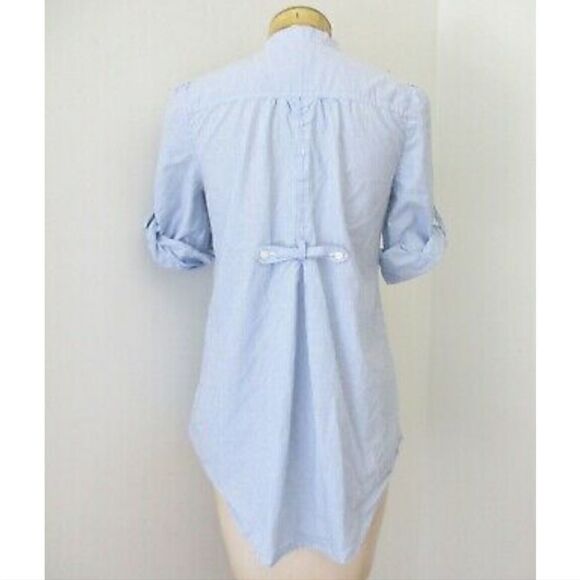 Anthropologie Odille Striped Cotton Blouse - Picture 12 of 15